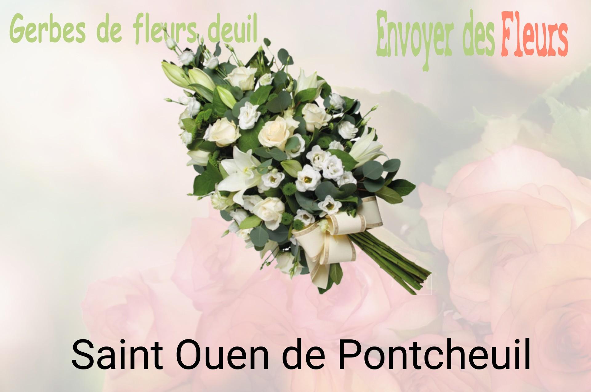 Gerbe de fleurs de deuil livrée à Saint-Ouen-de-Pontcheuil